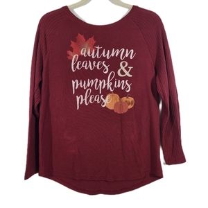 Modern Canvas Autumn Leaves and Pumpkins Please